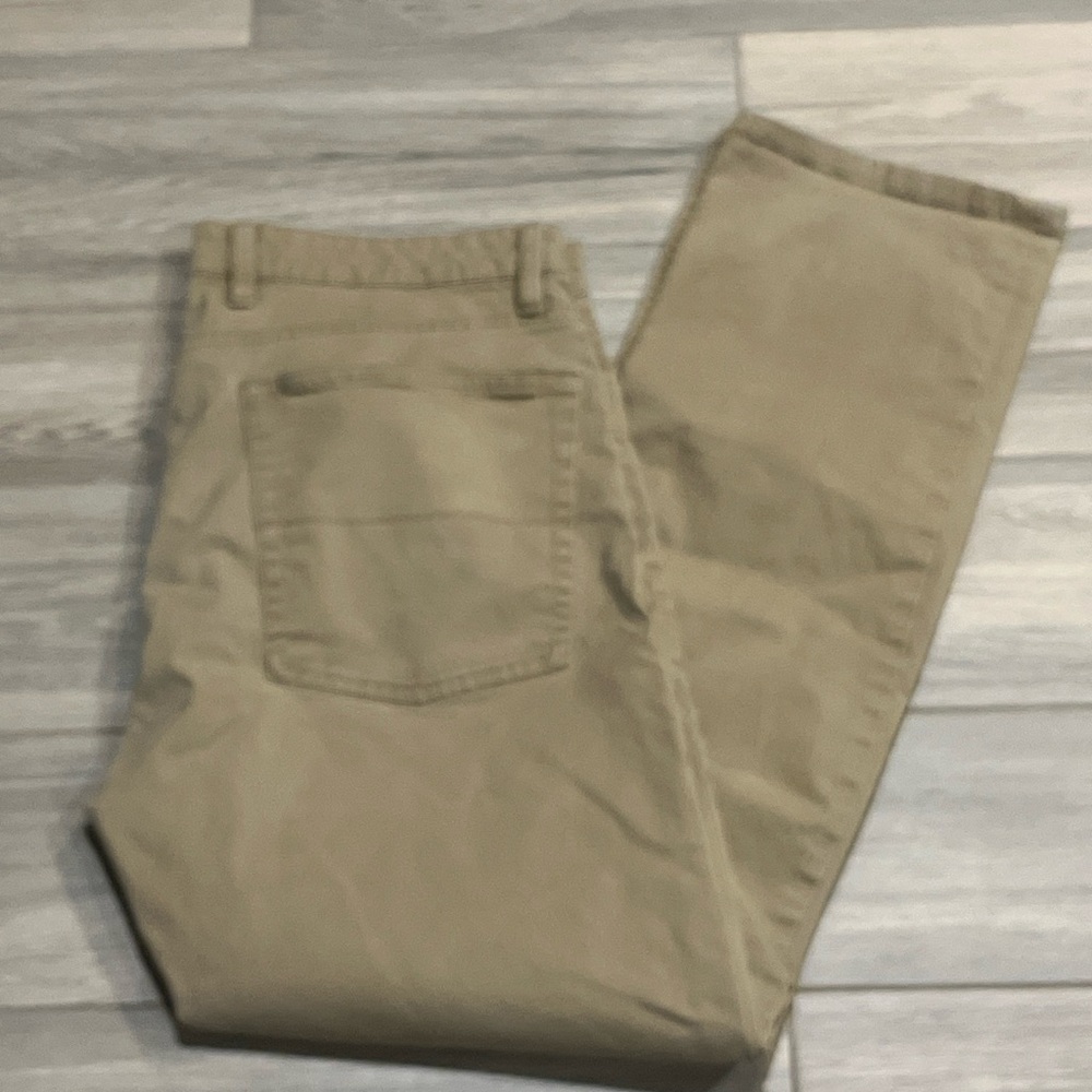 Chaps Straight Fit Mens Khaki Jeans Pants 36 x 30 Slacks Trouser Casual Work